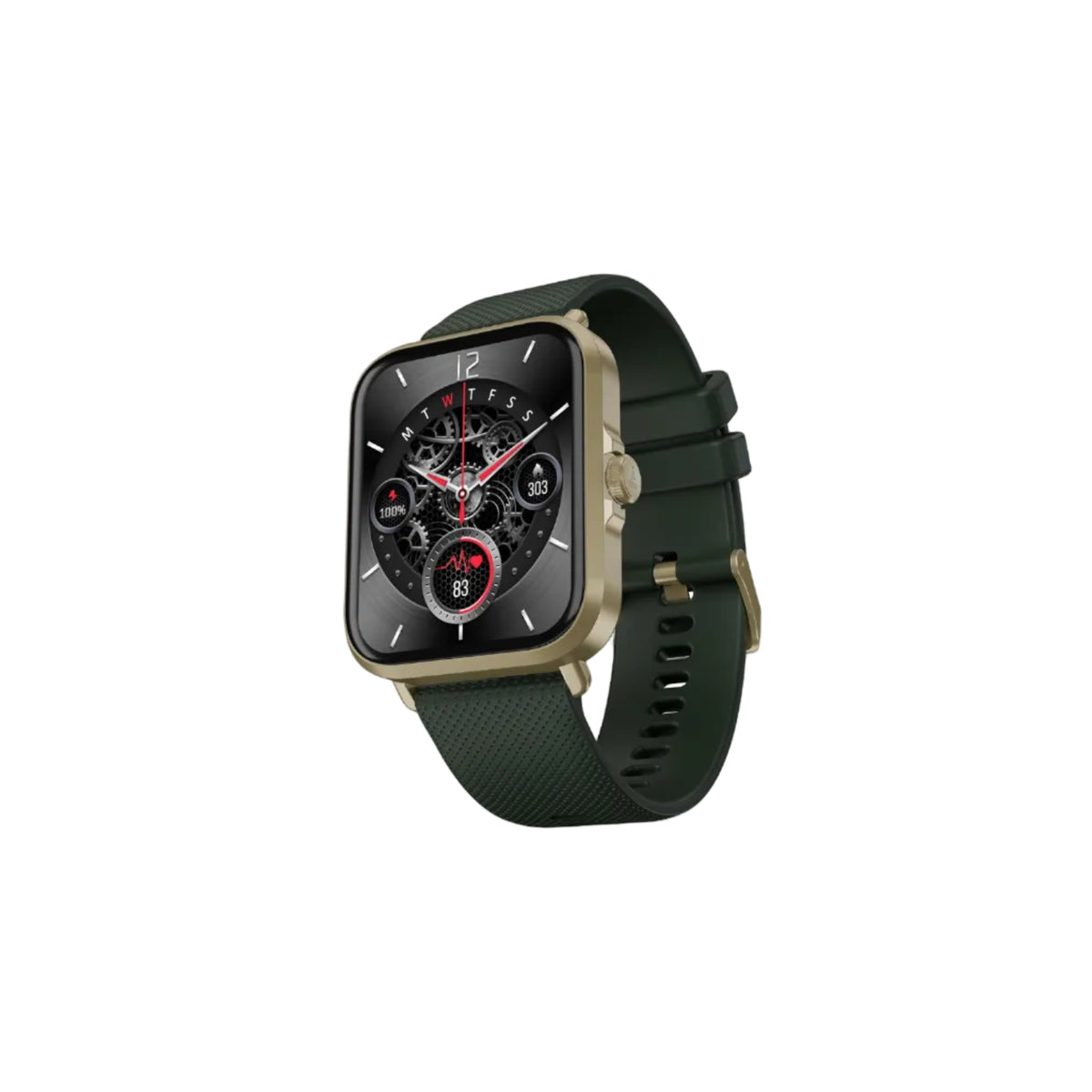 boAt Storm Infinity w/21 Days Extensive Battery Life, BT Calling, Huge 550mAh Battery, Fast Charge, 1.83” (4.65cm) Display, HR, SpO2 & Sleep Tracking, Smart Watch for Men & Women (Jade Gold)