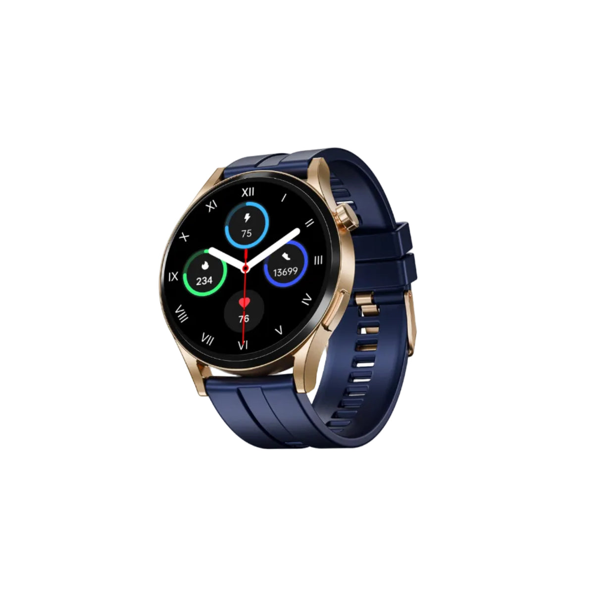 boAt Chrome Horizon, Premium Metal Body, Video Watch Faces, 1.51”(3.83cm) AMOLED Round Display, HRV & VO2 Max, Auto-Activity Detection, ASAP Charge, HRV Smartwatch for Men & Women (Royal Blue)