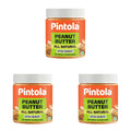 Pintola All Natural Peanut Butter Extra Crunchy 350g (Pack of 3)