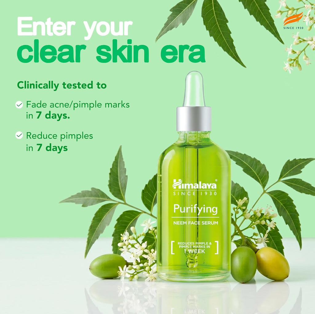 Purifying Neem Face Serum | 2% Natural Salicylic Acid &amp; Cica &amp; Neem |15 ml