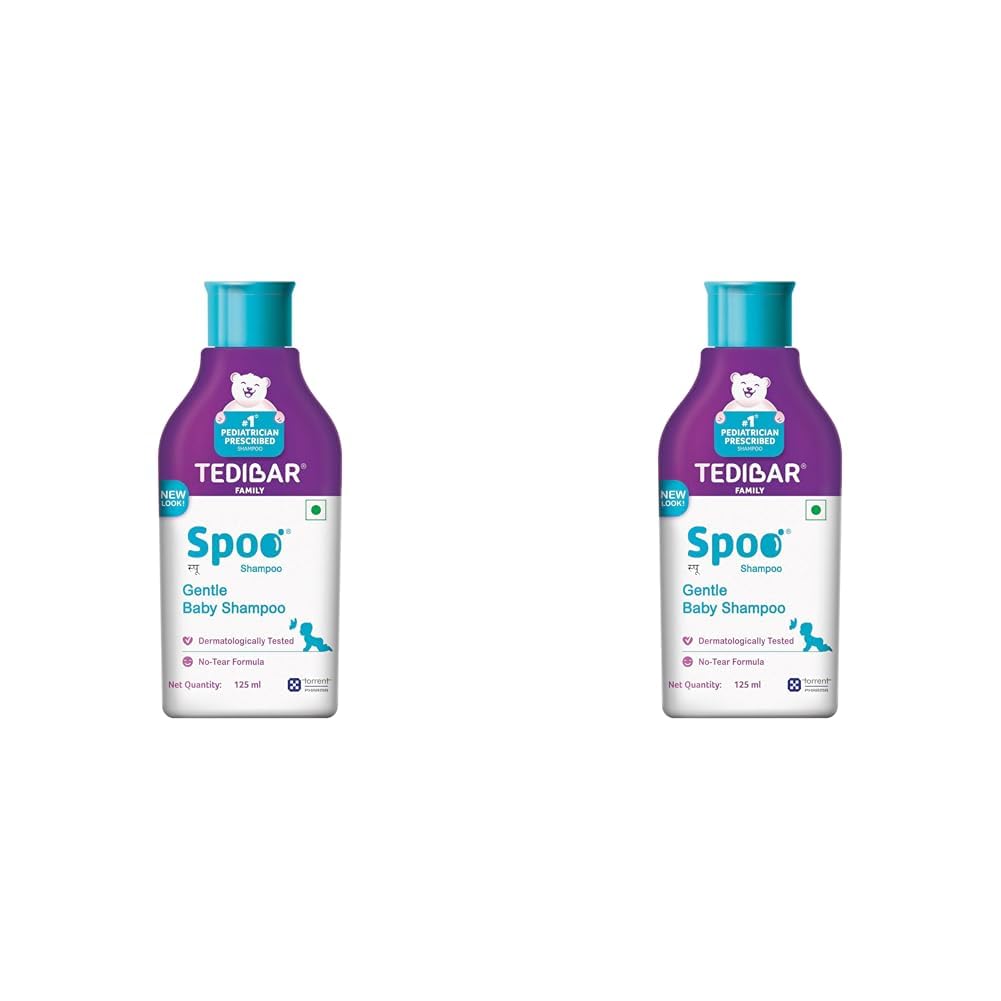 Spoo Shampoo Spoo No-Tear Formula Baby Shampoo 125 ml (Pack of 2)
