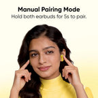 realme Buds T500 Pro TWS Earbuds with 12.4mm Drivers, Upto 50dB ANC,3D Spatial Audio, 56H Playtime, AI ENC, IP55 Rating, and 45ms Low Latency BT 6.1 (Orange Mint)