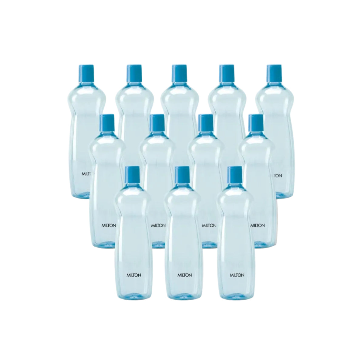 MILTON Pacific 1000 Pet Water Bottles, 1 Litre Each, Set of 12, Sky Blue | BPA Free | Leak Proof | Office Bottle | Gym Bottle | Home | Kitchen | Travel Bottle | Hiking | Treking Bottle | Reusable