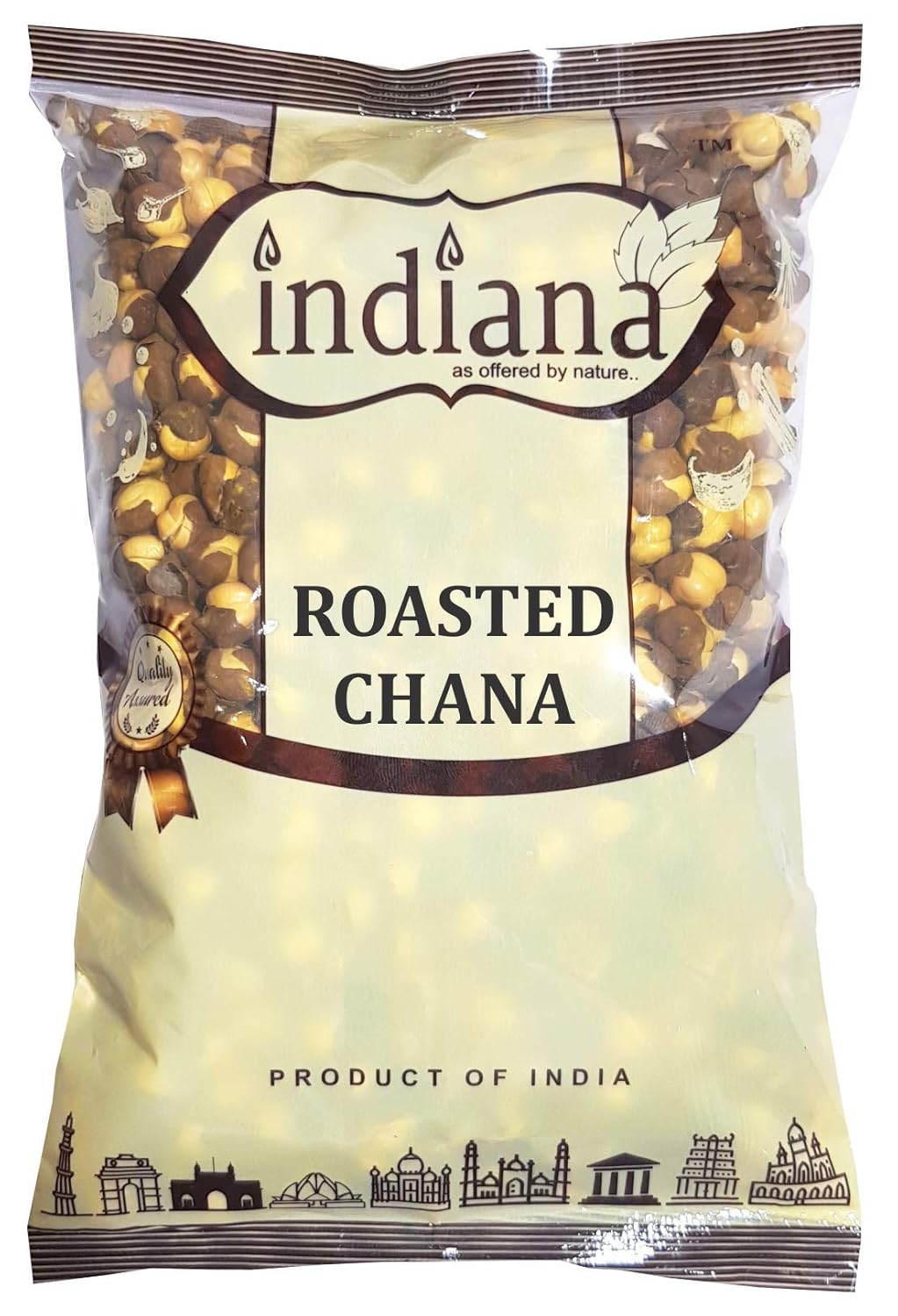 Indiana Roasted Chana, Chickpeas, Bhuna Chana Roasted, Chane - 360Gm