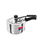Prestige 2 Litre Triply Svachh Pressure Innerlid Pressure Cooker|Deep lid for spillage control|Gas & Induction Compatible|Triply body for even heating|Low Cooking oil|5Y warranty|ISI Certified