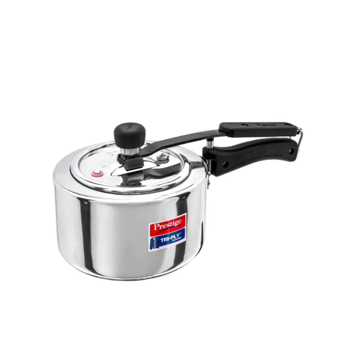 Prestige 2 Litre Triply Svachh Pressure Innerlid Pressure Cooker|Deep lid for spillage control|Gas & Induction Compatible|Triply body for even heating|Low Cooking oil|5Y warranty|ISI Certified