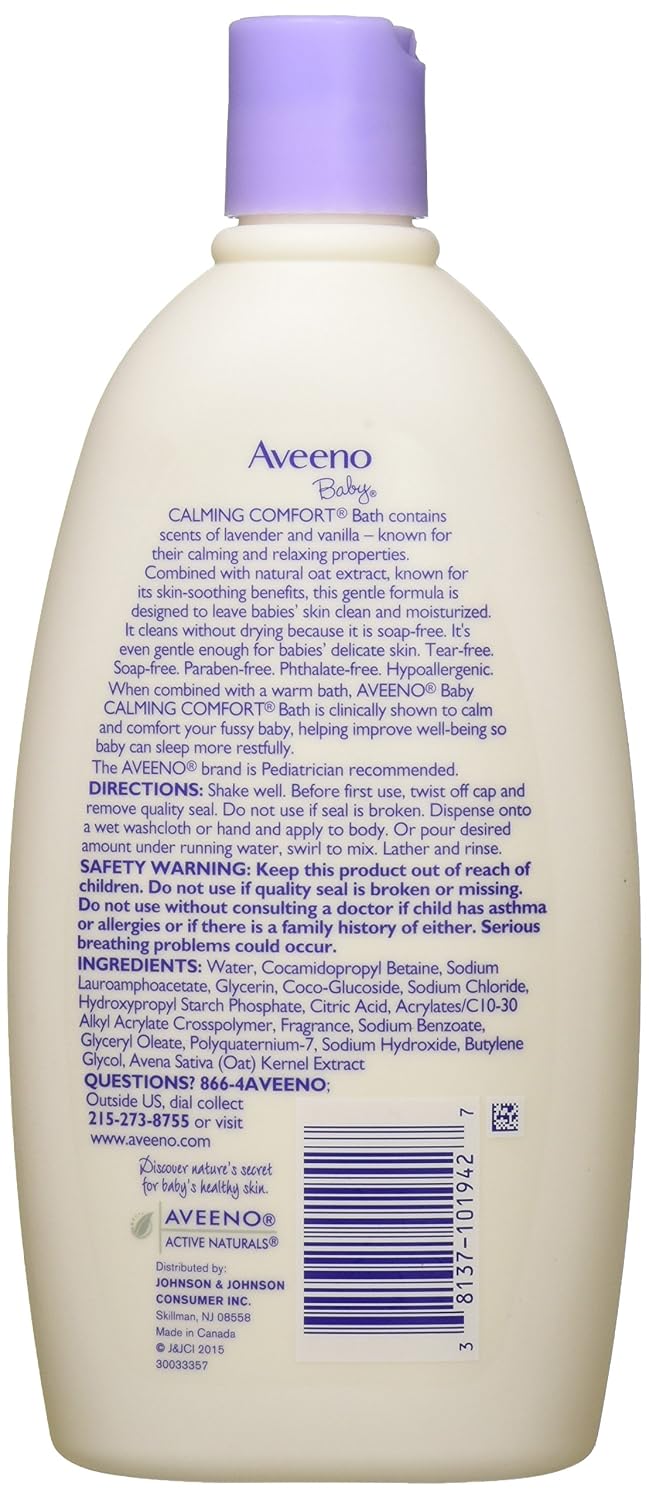 AVEENO Baby Calming Comfort Bath 18oz - 2 pack