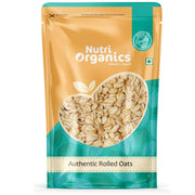 NutriOrganics Rolled Oats 2 Kg - Diet Food | 100% Wholegrain Jumbo Oats | Oats For Weight Management | High Fibre Breakfast | Rich In Protein