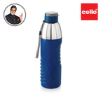 Cello Puro Gliss 900 | Plastic Water Bottle | Insulated Water Bottle | 710 ml, Blue