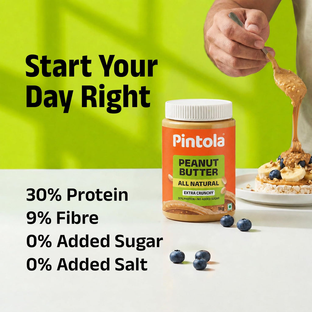 Pintola All Natural Peanut Butter Extra Crunchy 1kg