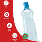 MILTON Pacific 1000 Pet Water Bottles, 1 Litre Each, Set of 12, Sky Blue | BPA Free | Leak Proof | Office Bottle | Gym Bottle | Home | Kitchen | Travel Bottle | Hiking | Treking Bottle | Reusable