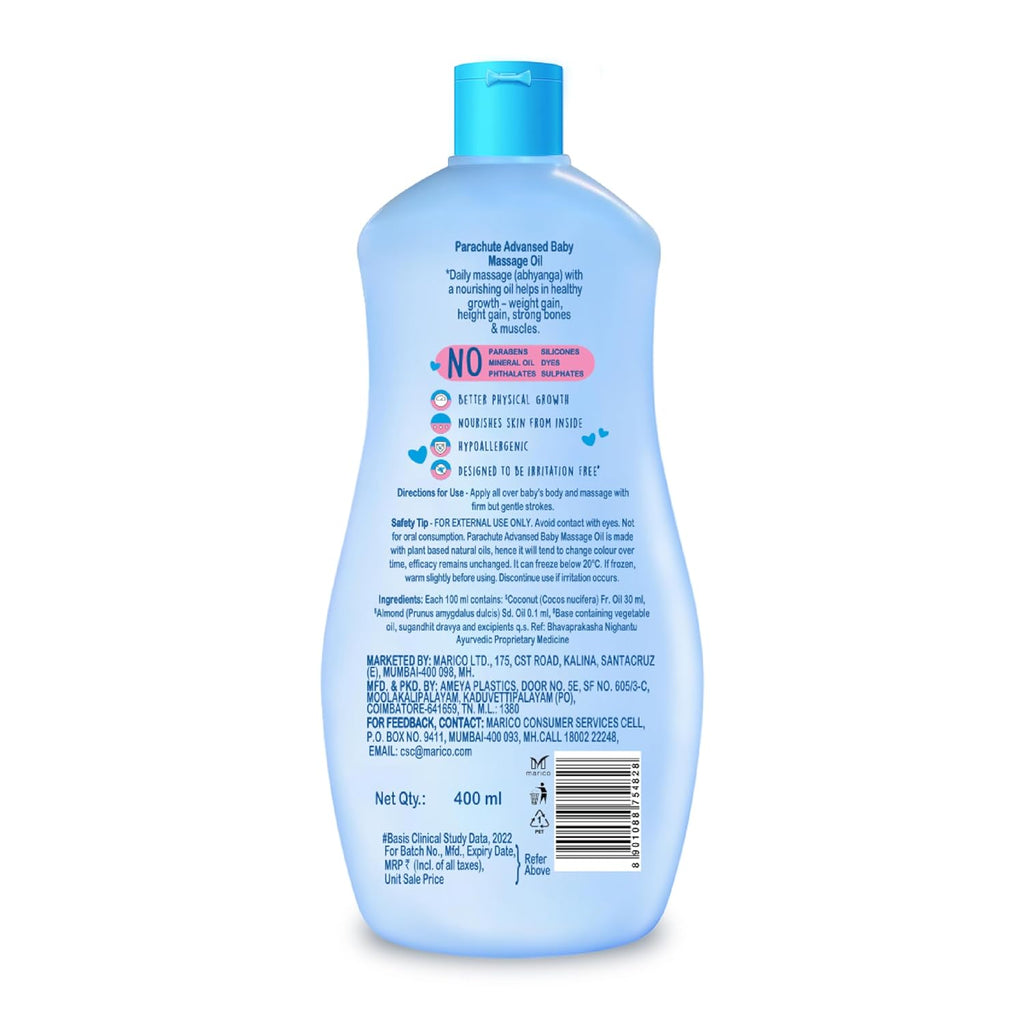 Parachute Advansed Baby Massage Oil for New Born