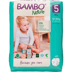 Bambo Nature Premium Baby Tape Diapers for Kids XL Size (12-18 Kgs), Super Absorbent, Breathable, Extra Soft, Dermatologically Tested Nappies, Bamboo Diaper With Wetness Indicator, 66 Count