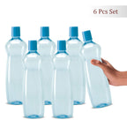 MILTON Pacific 1000 Pet Water Bottles, 1 Litre Each, Set of 12, Sky Blue | BPA Free | Leak Proof | Office Bottle | Gym Bottle | Home | Kitchen | Travel Bottle | Hiking | Treking Bottle | Reusable