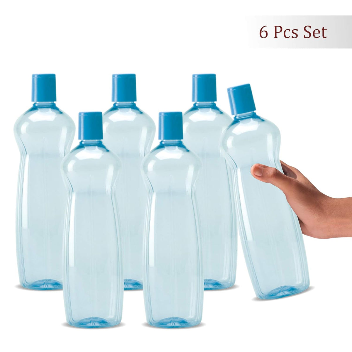 MILTON Pacific 1000 Pet Water Bottles, 1 Litre Each, Set of 12, Sky Blue | BPA Free | Leak Proof | Office Bottle | Gym Bottle | Home | Kitchen | Travel Bottle | Hiking | Treking Bottle | Reusable