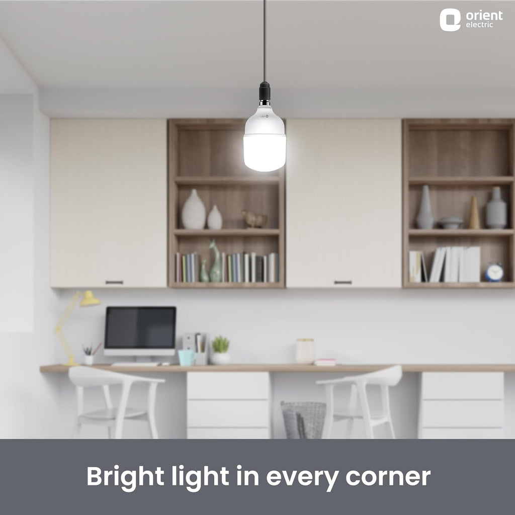 Orient Electric Eternal Shine LED Bulb | 60 Watts | 12 Months Warranty | Cool White, Pack of 1 | 25000 Hours + 180 degree coverage