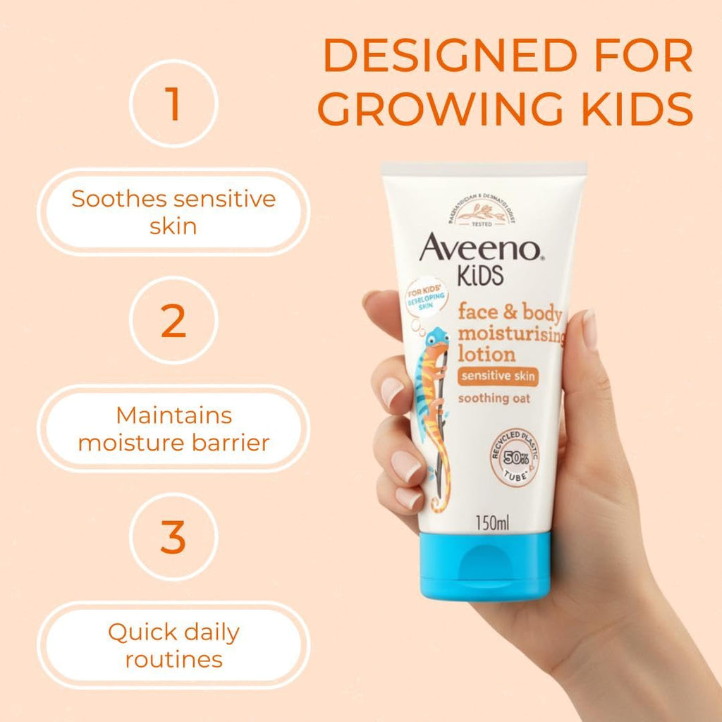Aveeno Baby Kids Face & Body Moisturising Lotion