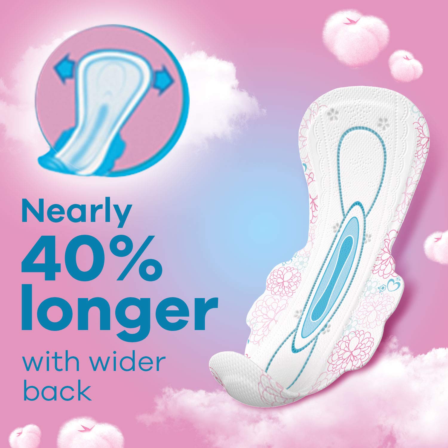 Whisper Ultra Soft Sanitary Pads for Women, XL+ 7 Napkins