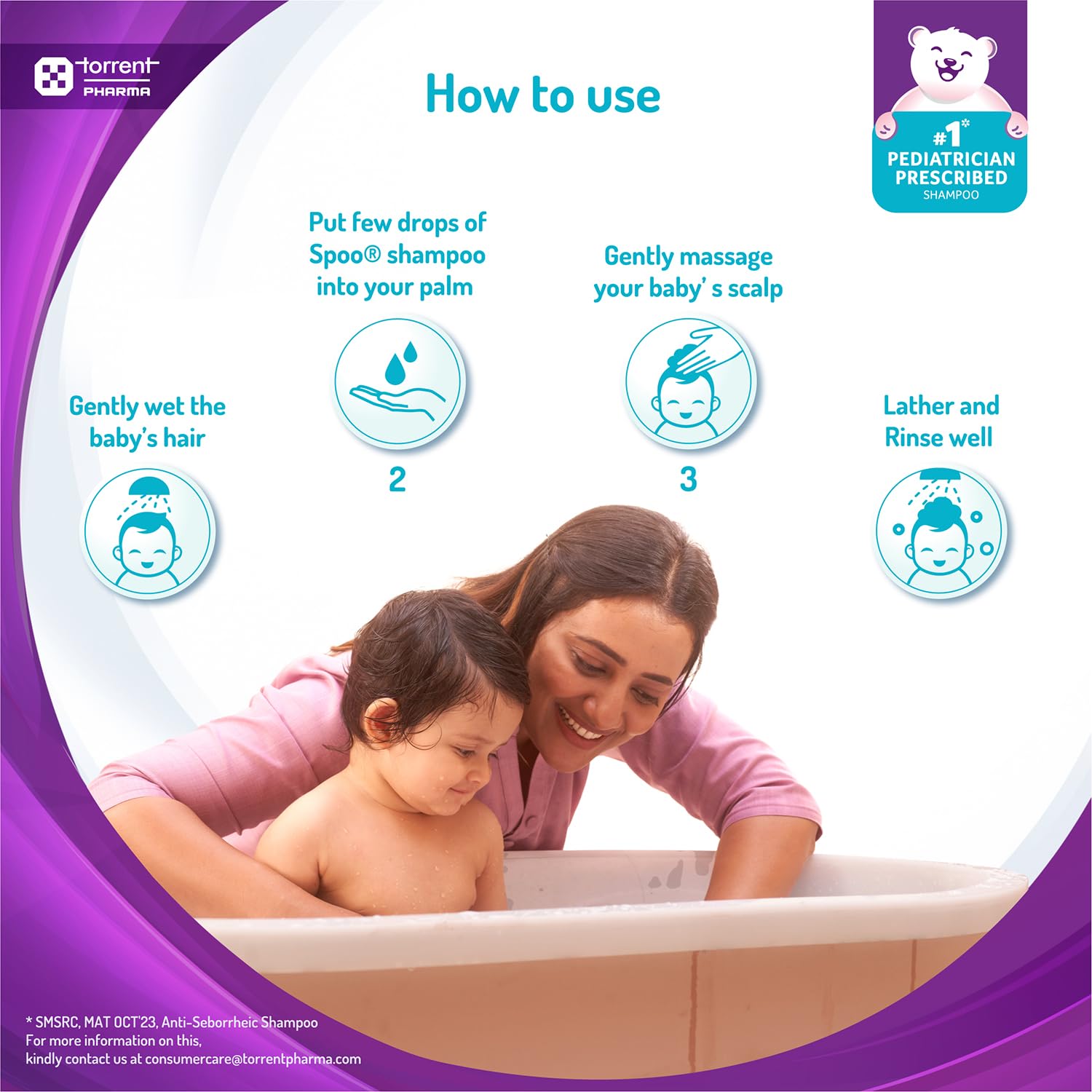 Spoo Shampoo Spoo No-Tear Formula Baby Shampoo 125 ml (Pack of 2)