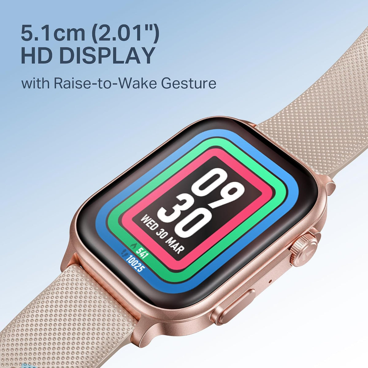 boAt New Launch Storm Infinity Max, 20 Days MAXIMUM Battery, Biggest Battery Capacity Ever! 2.01" (5.1cm)Display, Functional Crown, AI Nudges, BT Calling, Smart Watch for Men & Women (Cherry Blossom)