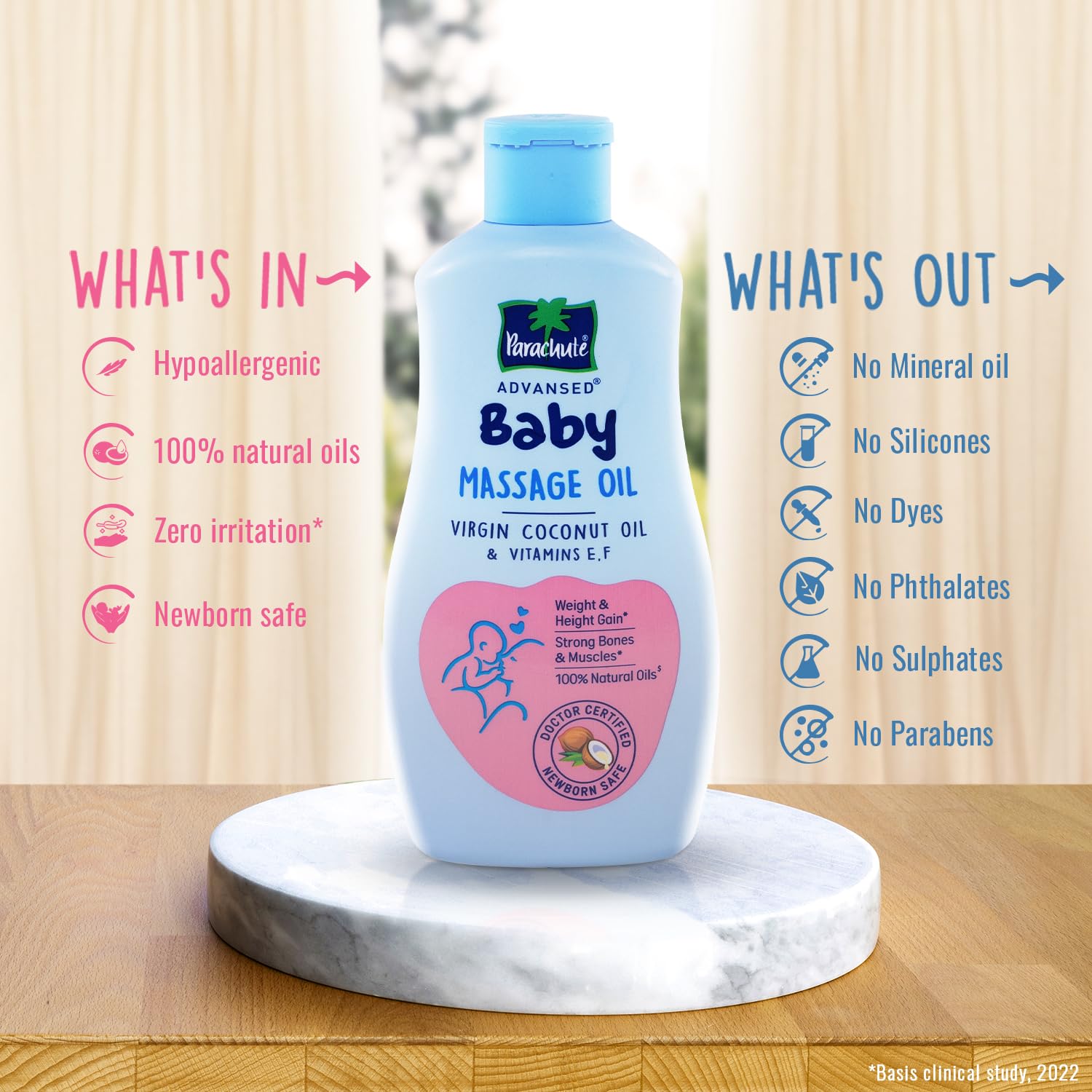 Parachute Advansed Baby Massage Oil for New Born
