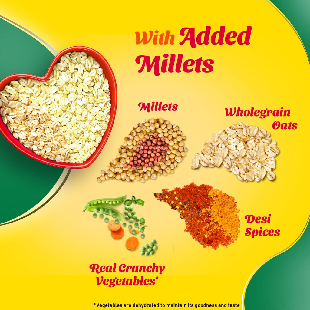 Saffola Masala Oats Veggie Twist | 1kg