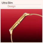 boAt Chrome Iris Fashion Smart Watch for Women - Elegant Ultra-Sleek Dial, Light-Weight Metal Body, 1.32" AMOLED Display, 1000 Nits, AOD, Female Wellness Tracking Watch for Woman (Metal Gold)
