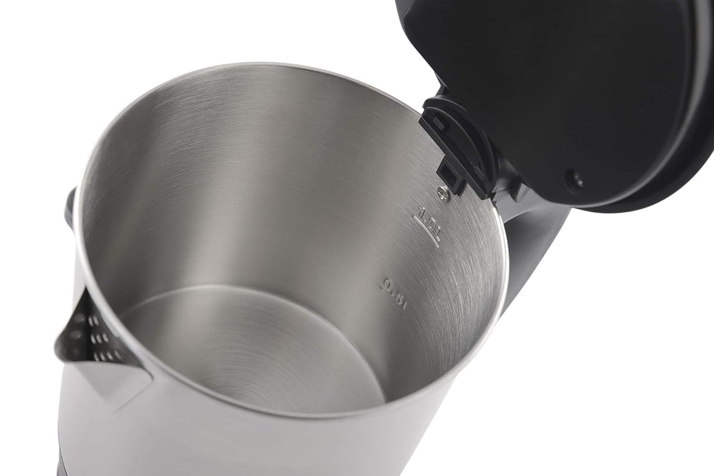 USHA Ek 3710 Electric Kettle 1 L, 1350 Watt (Ss 201 Food Safe Material), Black, 1 Liter, 1350 Watt