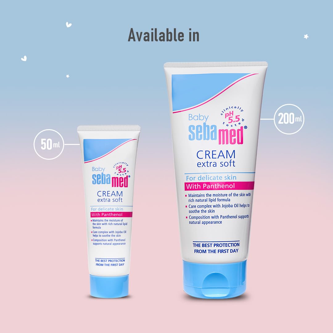 ebamed Baby Cream Extra Soft|pH 5.5|Ideal for Dry Skin|50 ml