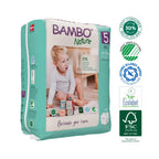 Bambo Nature Premium Baby Tape Diapers for Kids XL Size (12-18 Kgs), Super Absorbent, Breathable, Extra Soft, Dermatologically Tested Nappies, Bamboo Diaper With Wetness Indicator, 66 Count