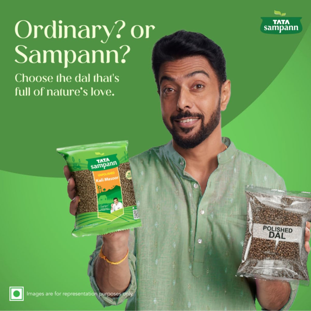 Tata Sampann Unpolished Kali Masoor Dal, 1kg