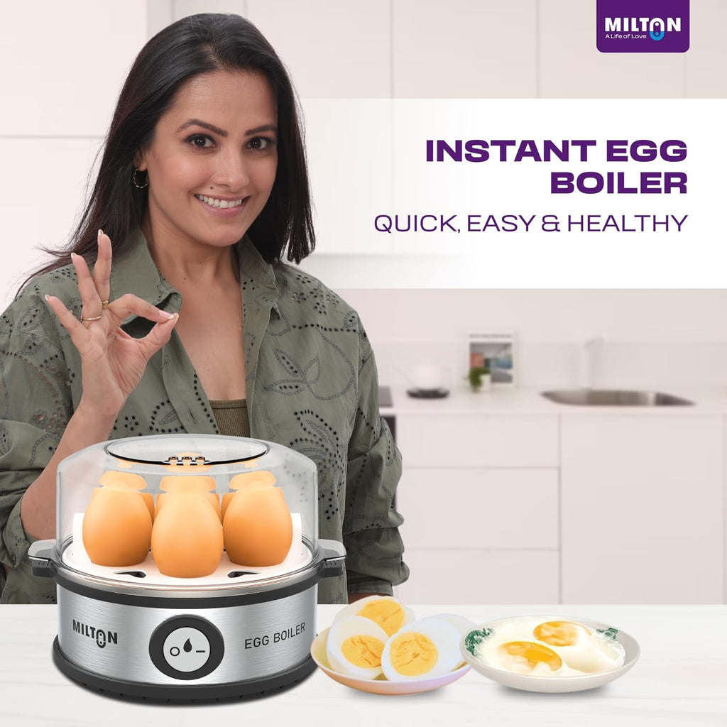 Milton Combo Rapid Electric Kettle 1.8L 1500W with Electric Egg Boiler 360W
