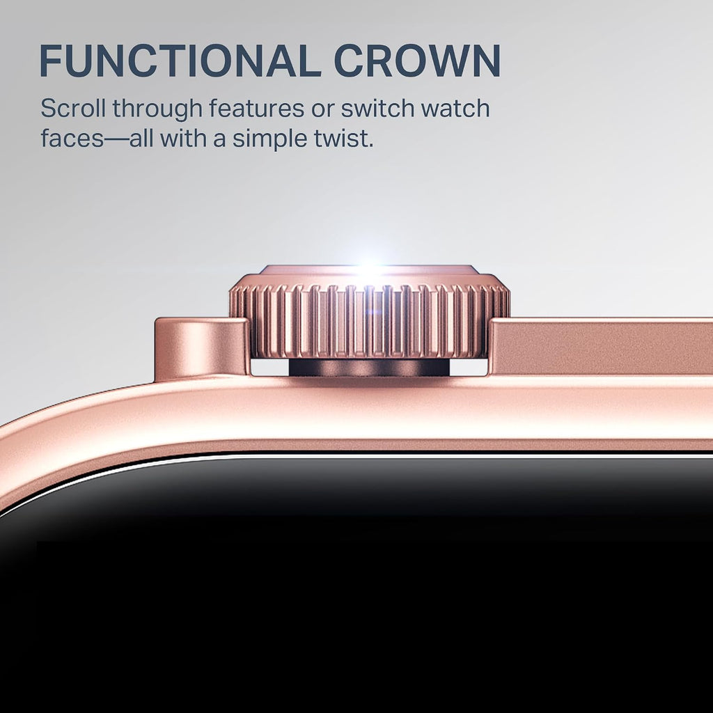 boAt New Launch Storm Infinity Max, 20 Days MAXIMUM Battery, Biggest Battery Capacity Ever! 2.01" (5.1cm)Display, Functional Crown, AI Nudges, BT Calling, Smart Watch for Men & Women (Cherry Blossom)