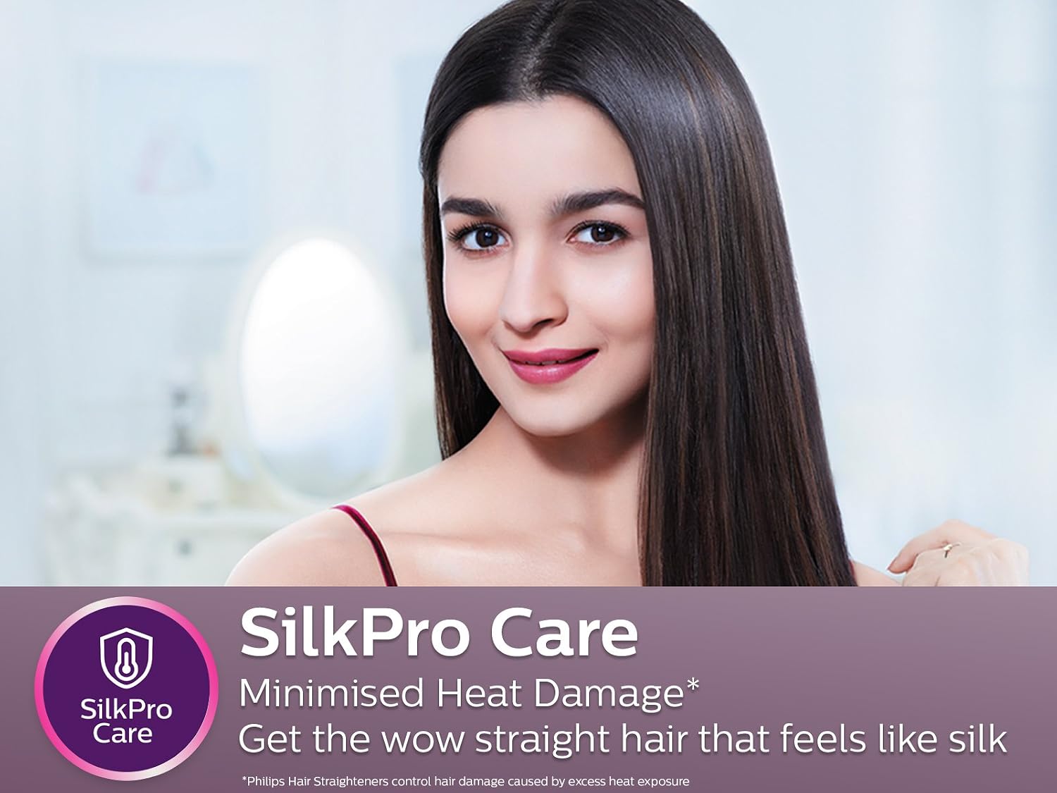 Philips Straightener (Black) & Dryer (Purple) Combo