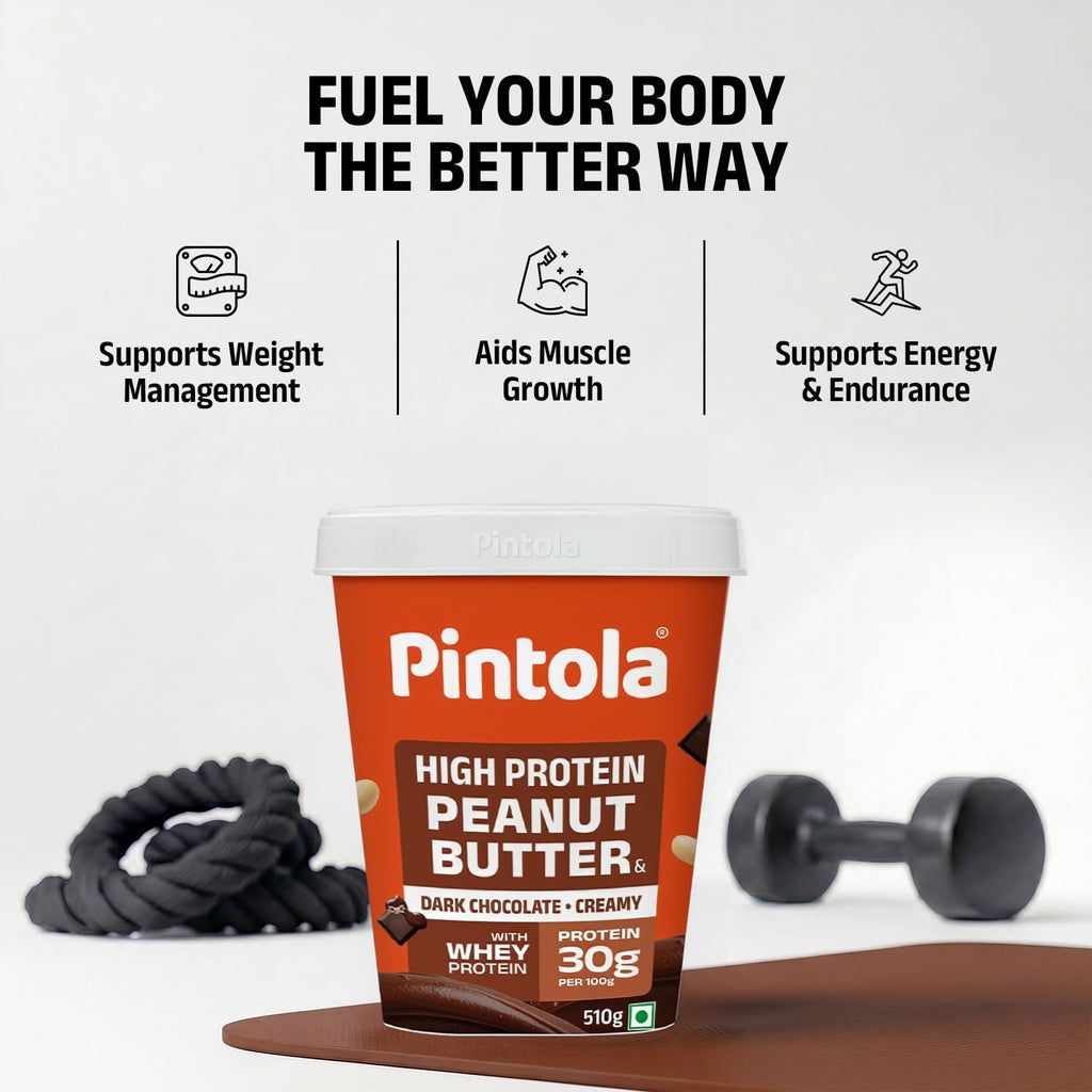 PINTOLA High Protein Peanut Butter Chocolate Flavour Creamy 510g
