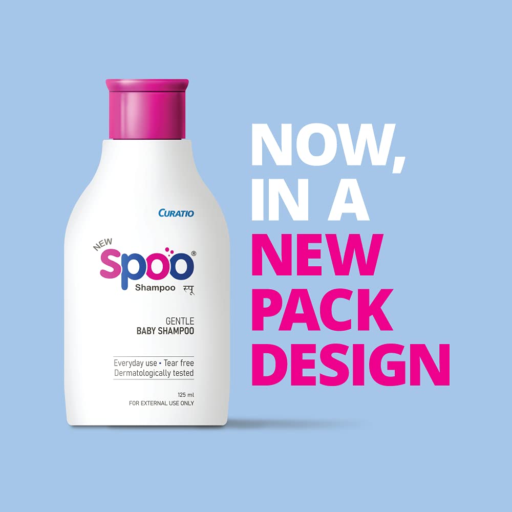 Spoo Shampoo Spoo No-Tear Formula Baby Shampoo 125 ml (Pack of 2)