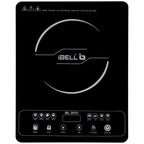 iBELL 20YO Induction Cooktop 2000W - 3 YEAR WARRANTY Full Touch Panel, Double/Single Coil Technology, Fast Heating, Auto Shut-Off, Overheat Protection, Crystal Glass Top [Black]