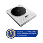 iBELL CLOUD390 2200W - Infrared Cooktop, 3-YEAR WARRANTY, Energy-Efficient Heating, Compatible with Steel, Aluminium, Ceramic & Glass Cookware, [White]