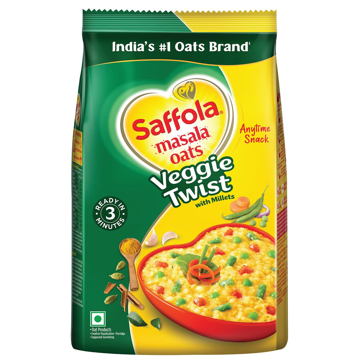 Saffola Masala Oats Veggie Twist | 1kg