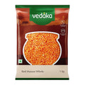 Amazon Brand - Vedaka Unpolished Red Masoor Dal (Whole) | 1 Kg