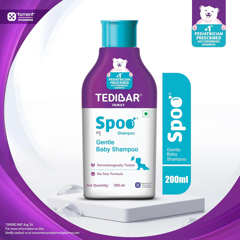 Spoo No-Tear Formula baby shampoo 200ml from Tedibar Family