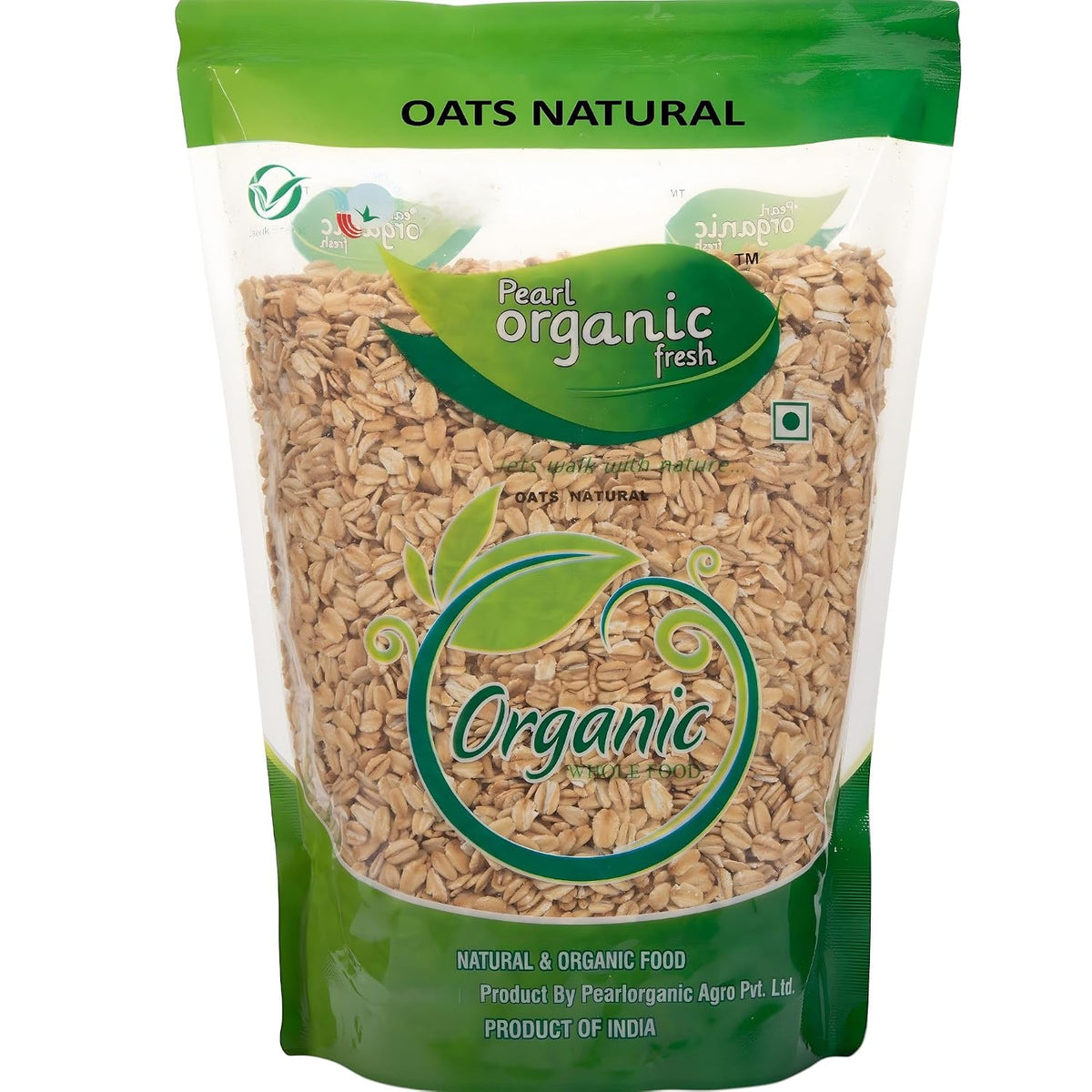 Pearl Organic Fresh Rolled Oats 400g