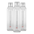 CELLO Venice Exclusive Edition Water Bottles Set of 3 Pcs For Daily Use 1000ml, Transparent | Unbreakable BPA-Free Leakproof Refrigerator Safe Pet Water Bottle For School, Office, Kitchen & Travel