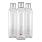CELLO Venice Exclusive Edition Water Bottles Set of 3 Pcs For Daily Use 1000ml, Transparent | Unbreakable BPA-Free Leakproof Refrigerator Safe Pet Water Bottle For School, Office, Kitchen & Travel