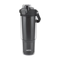 MILTON Impulse 1000 2-in-1 Sip or Gulp Lid Plastic Tumbler 1 L | Carry Warm & Cold Water Bottle with Sturdy Handle | Leak-Proof, BPA-Free | Perfect for Office, Gym, Travel for Men and Women, Black