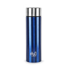 CELLO H2O Stainless Steel Water Bottle for Office & Daily Use 1000 ml Blue | Single Wall Freezer & Fridge Safe, Lightweight & Stylish Leakproof Rustproof Steel Water Bottle for School, Gym & Travel