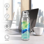 MILTON Helix 1000 Water Bottle, 1 Litre, Reusable Plastic Fridge Bottle, BPA Free and Leak Proof Bottles for Travel, Work, Pack of 1, Green