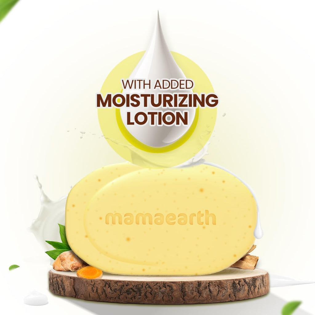 Mamaearth Ubtan Moisturizing Lotion Soap 125g x 8 (Pack of 8) | Removes Tan | Benefits of Lotion in a Soap | Gently Exfoliates & Deeply Cleanses |Nourishes Dry Skin |Non Drying |Grade 1 Soap