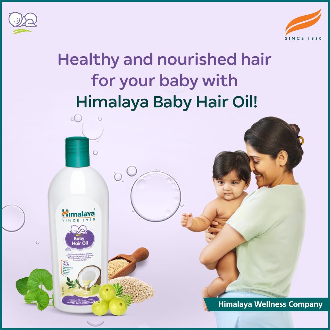 Himalaya Baby Hair Oil with Amla, Sesame &amp; Coconut oil – 200ml