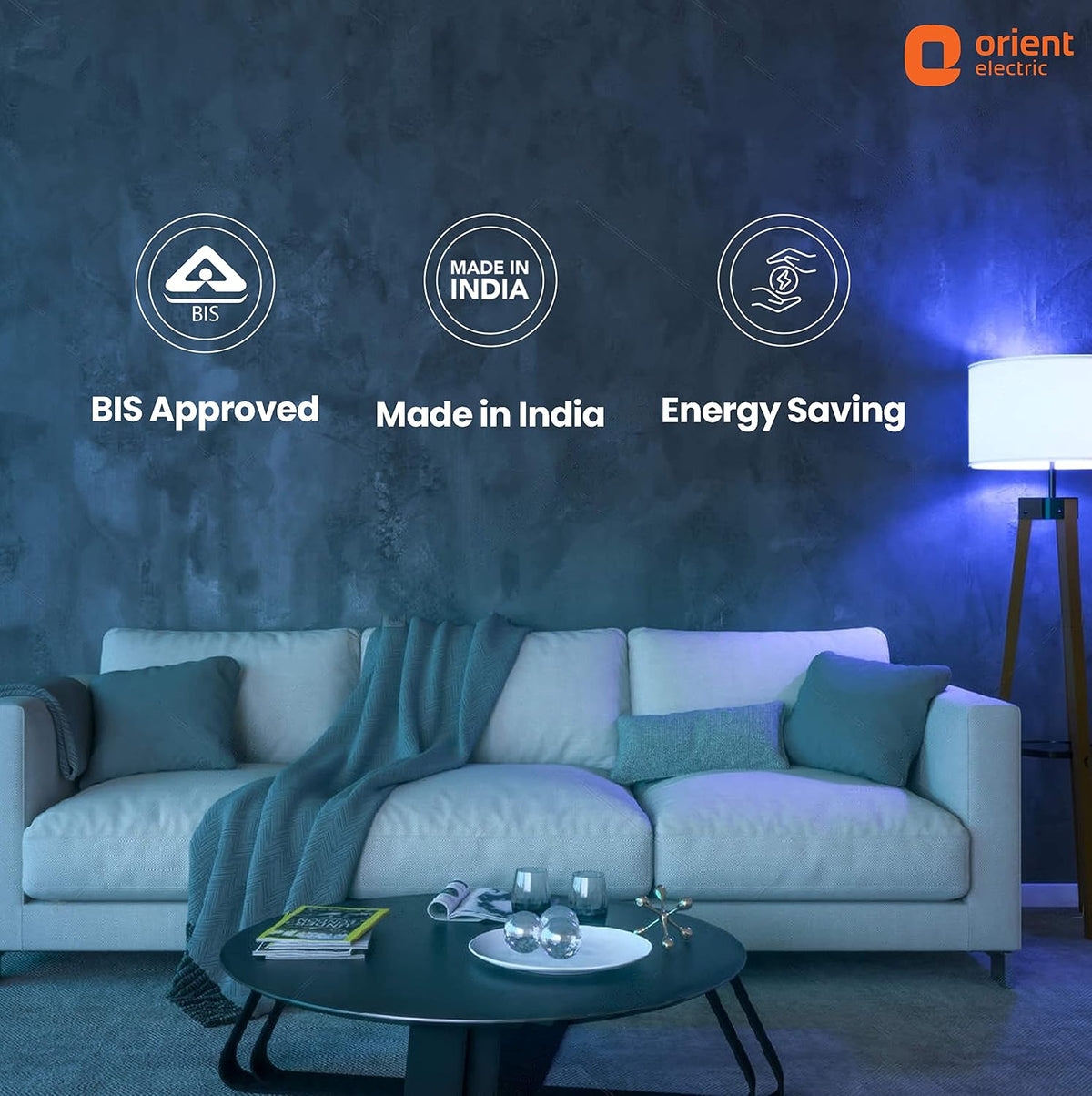 Orient Electric Eternal Shine LED Bulb 7W, Multicolour (Pack of 2)